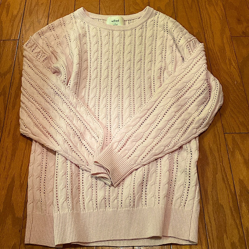 NWOT GORGEOUS POINTELLE SWEATER WILFRED